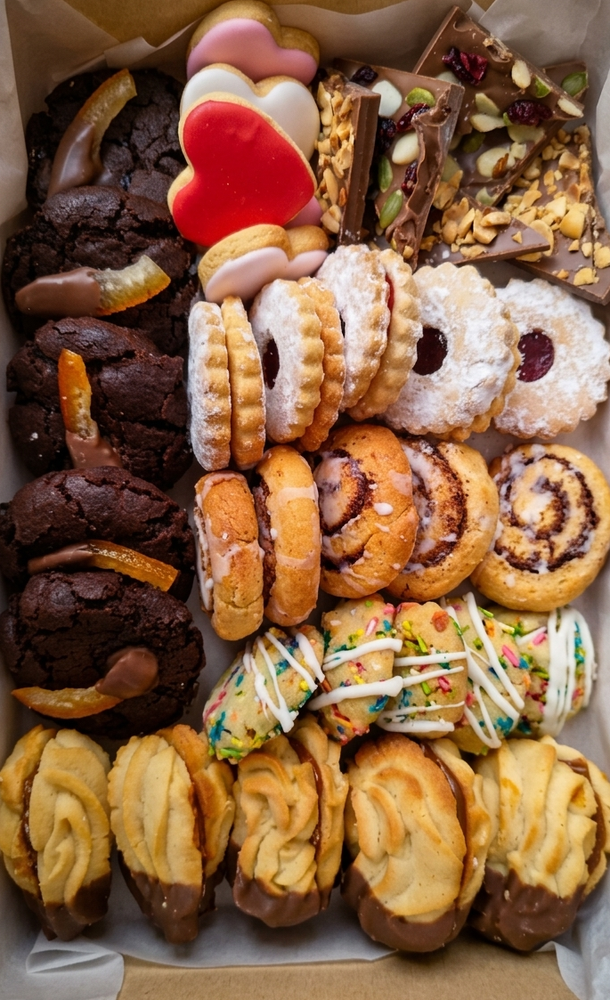 caja de galletas para celebrar